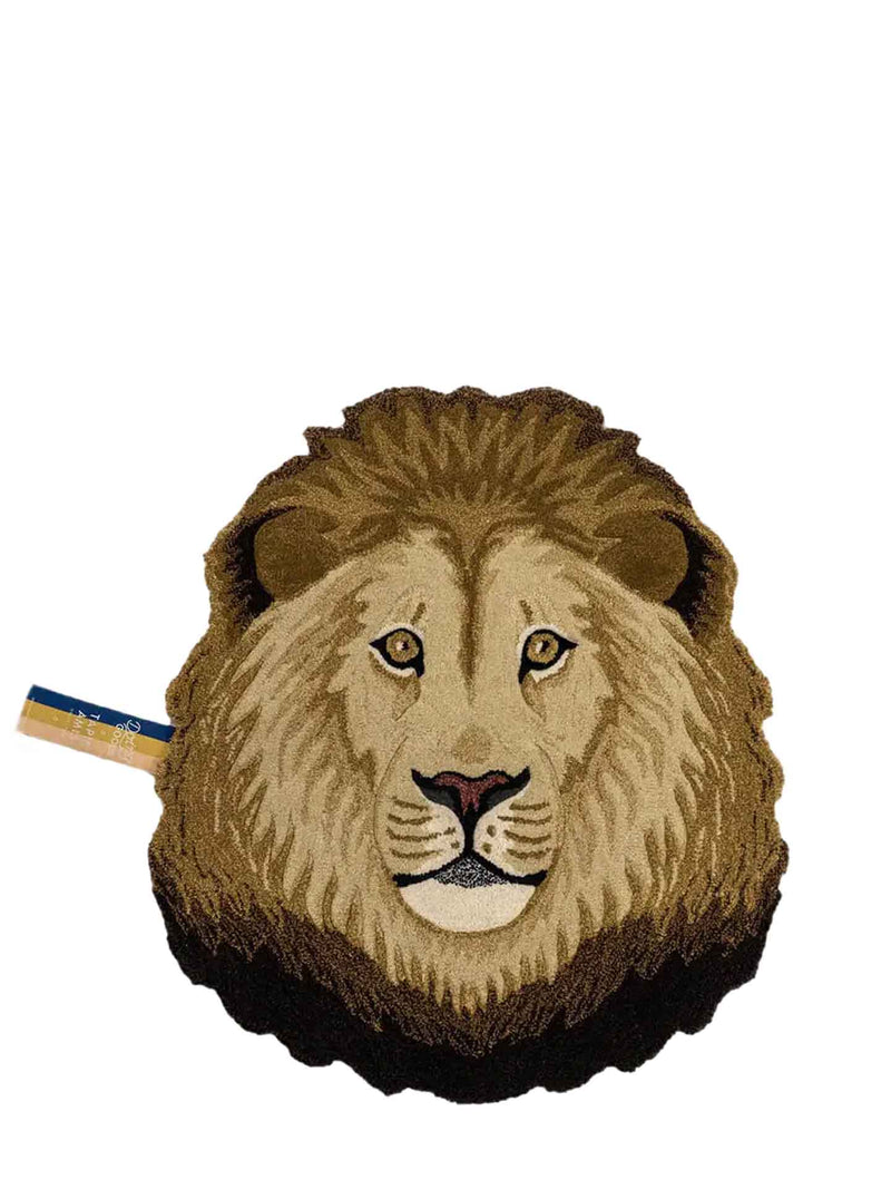 Ari lion head rug, large
