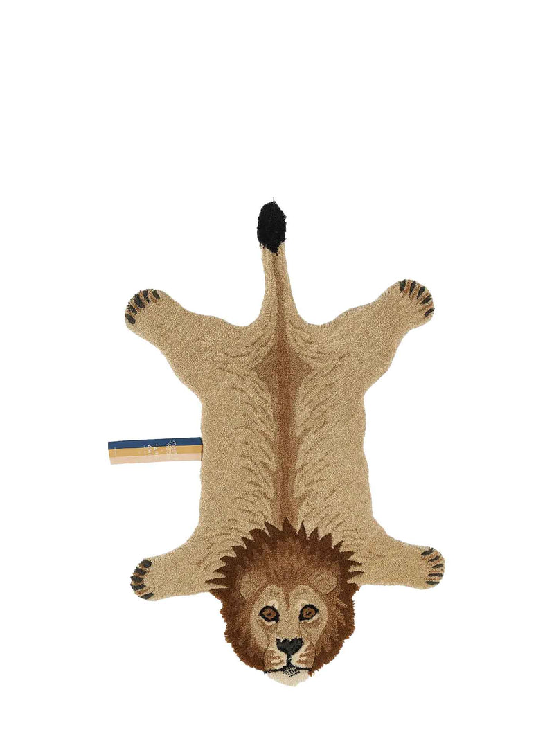 Moody lion rug, small