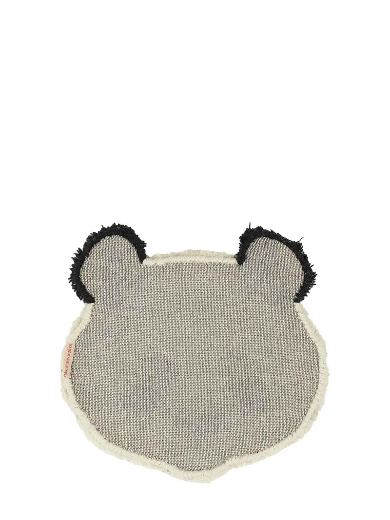 Plumpy panda head rug