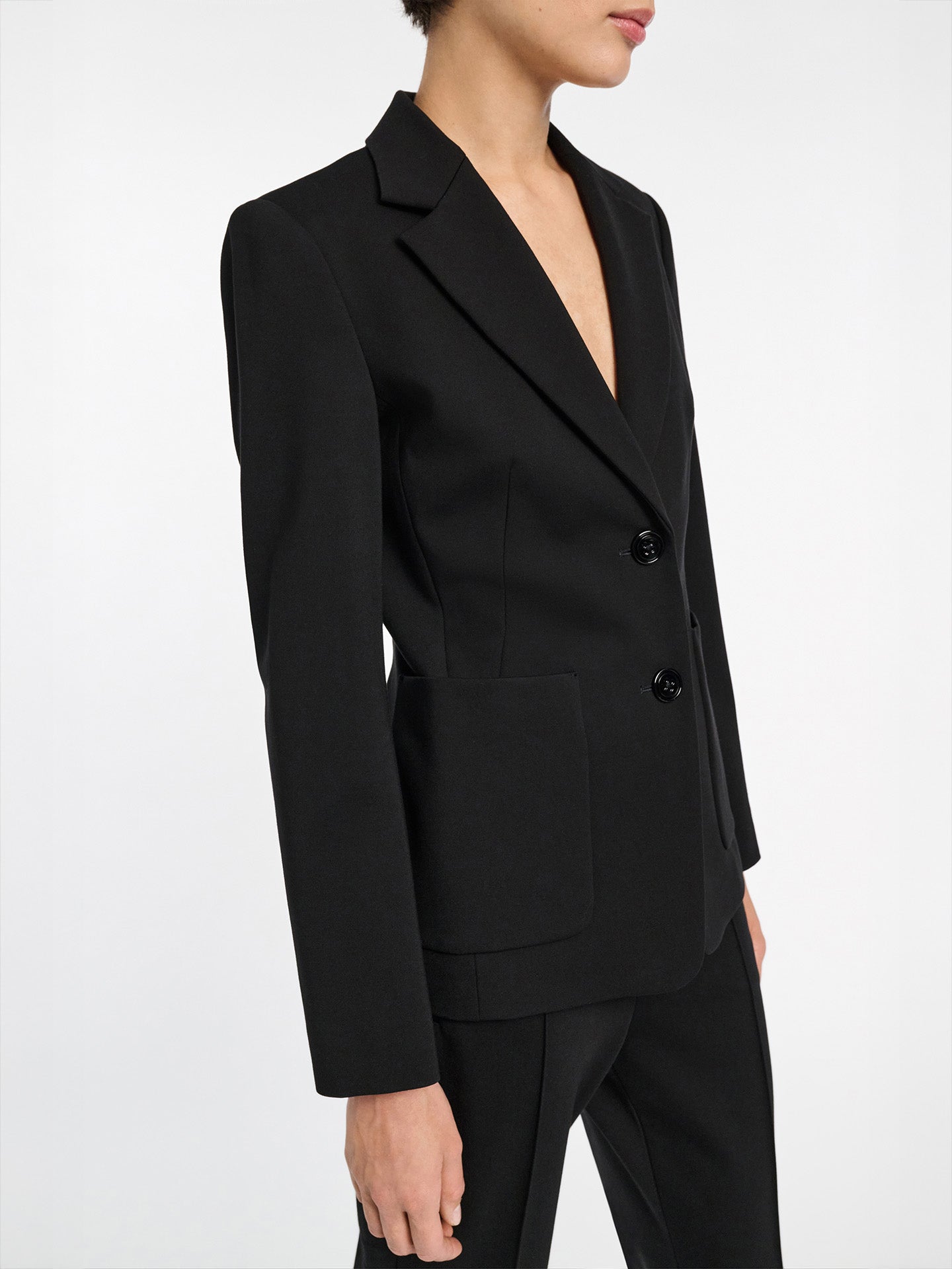 Emotional Essence blazer in Punto Milano jersey, black