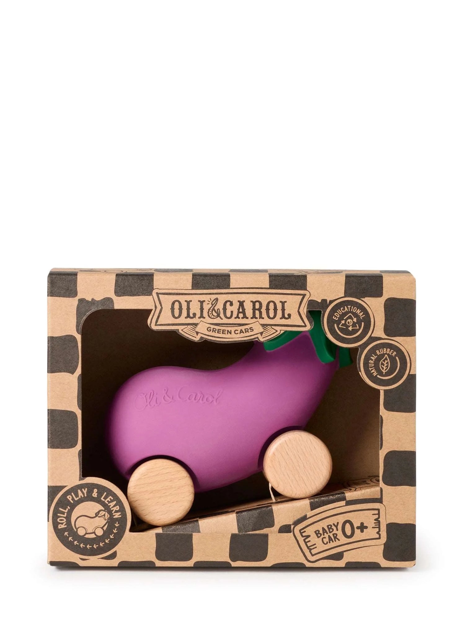 Emma The Eggplant Baby Car toy