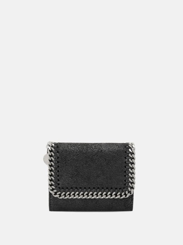 Small Flap Wallet Eco Shaggy Deer, black