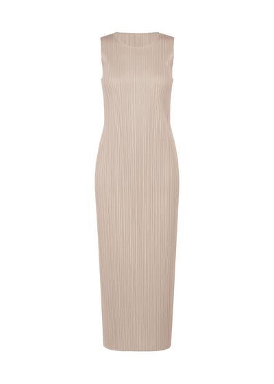 Sleeveless basics dress, greige