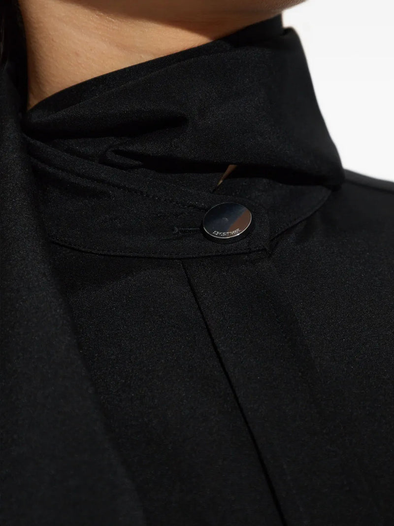 Esopo silk shirt scarf dress, black