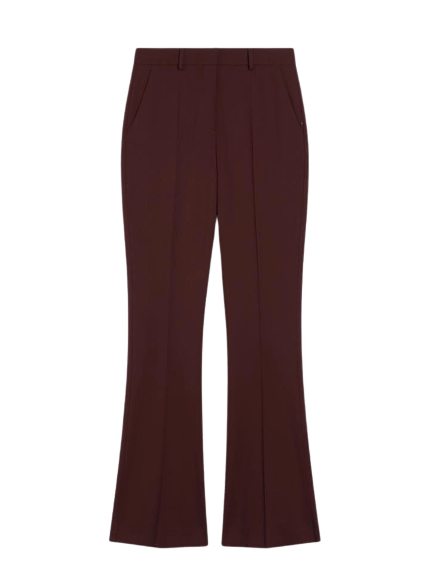 Maroon pants on a white background