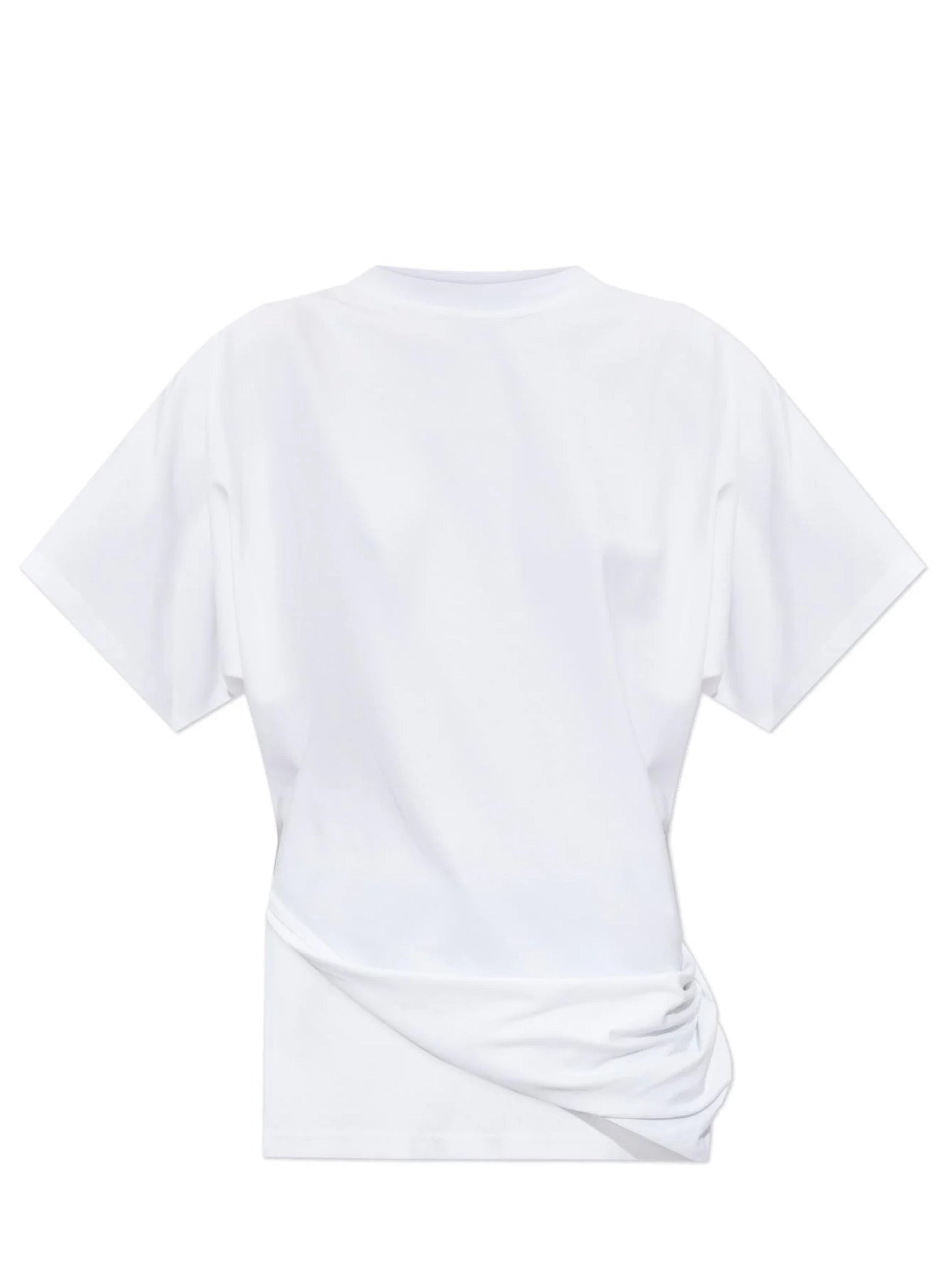 Keras top with twisted hem, white