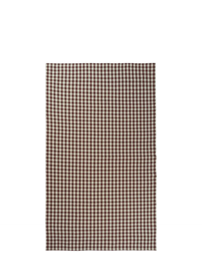 Bothy check table cloth, cinnamon/grey green