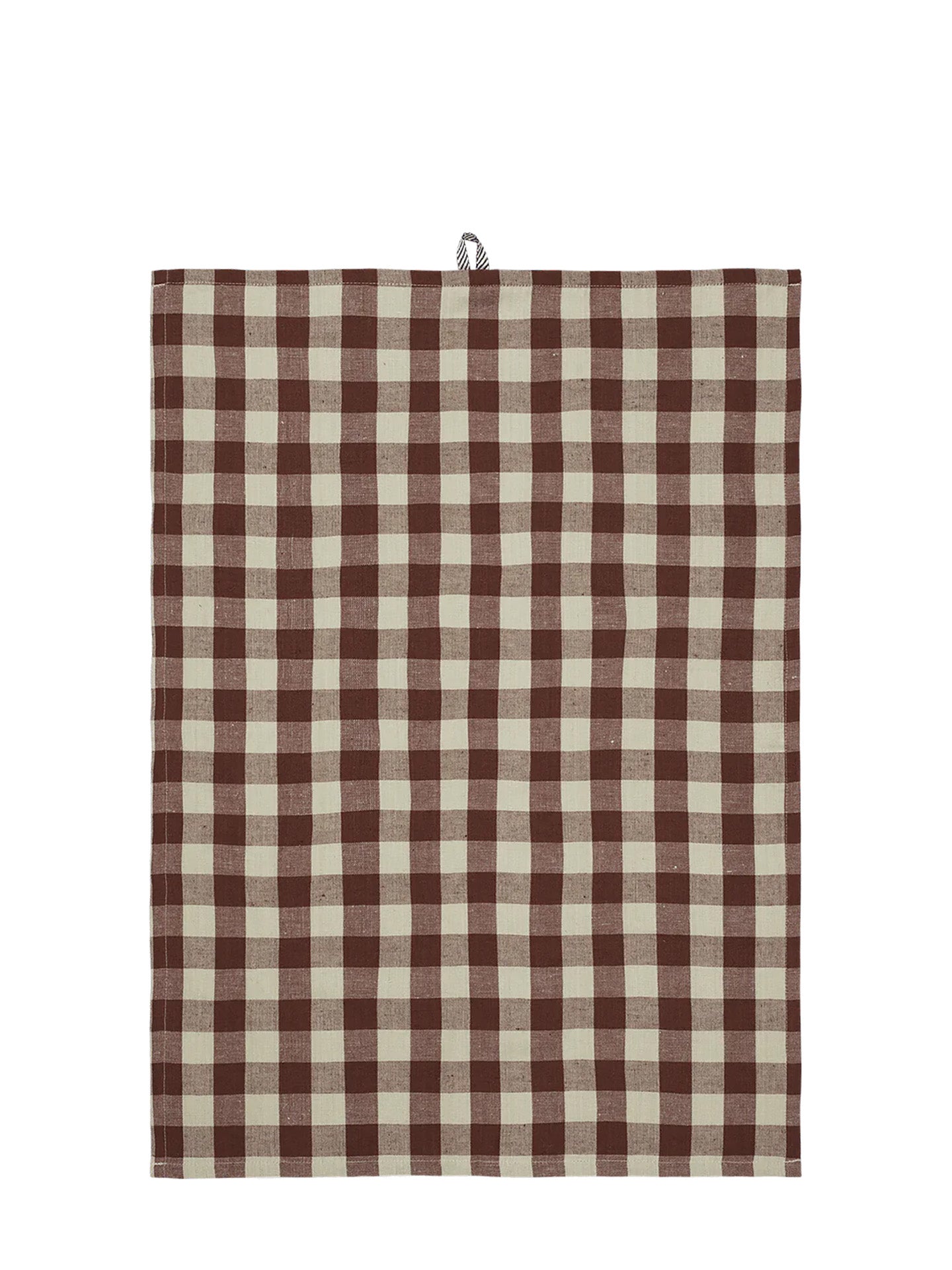 Hale tea towel, cinnamon/grey green