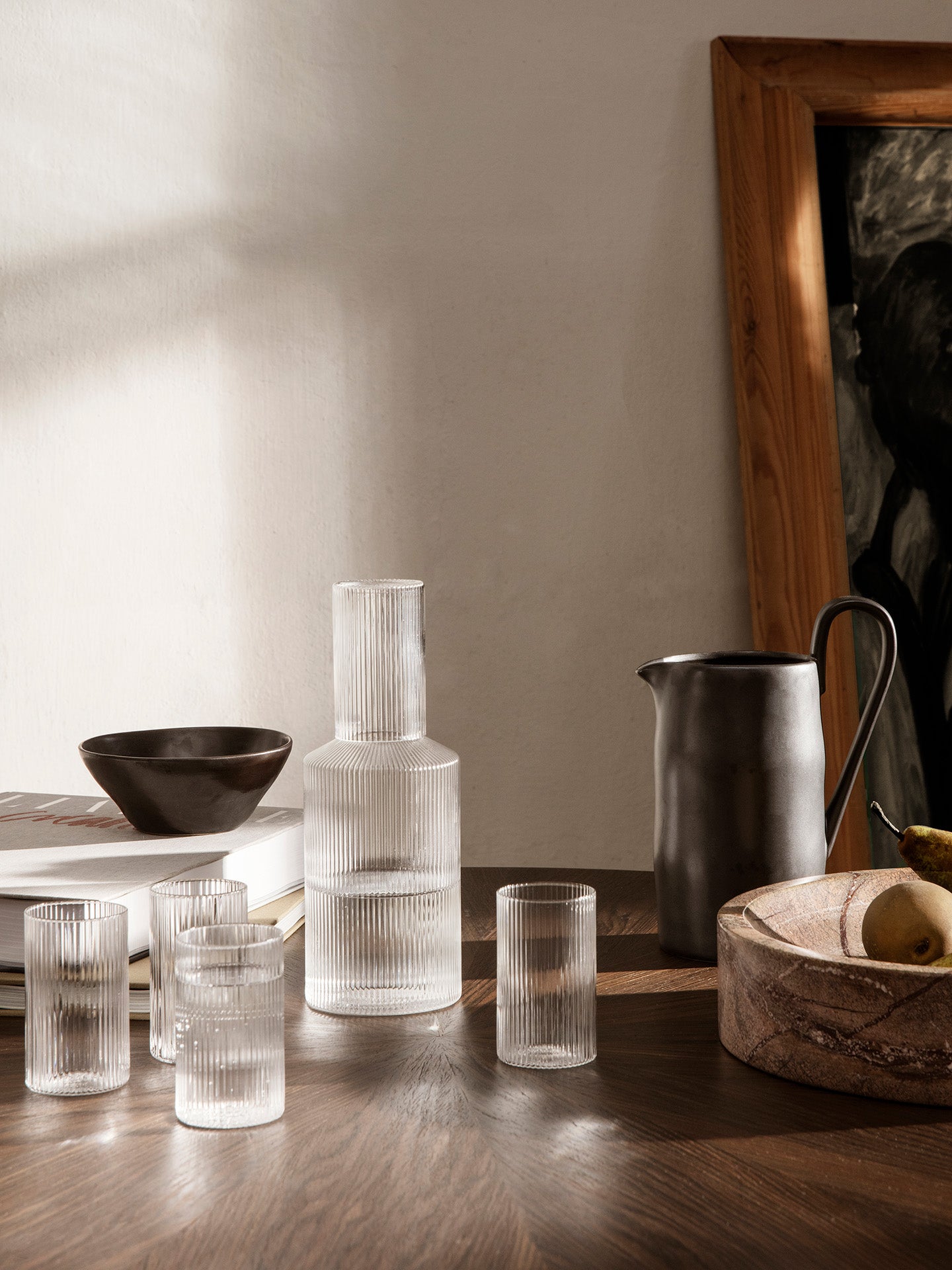 Ripple carafe 1 L, clear