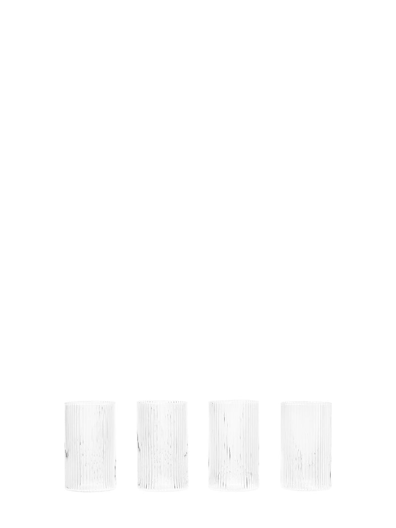 Ripple verrine set of 4, clear