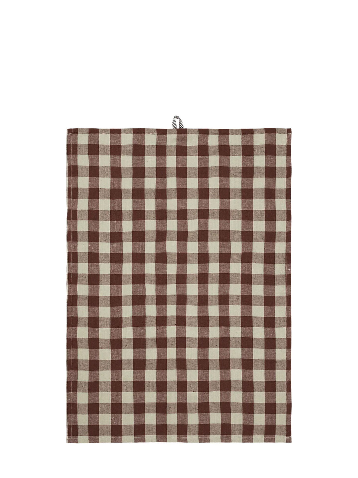 Hale tea towel, cinnamon/grey green