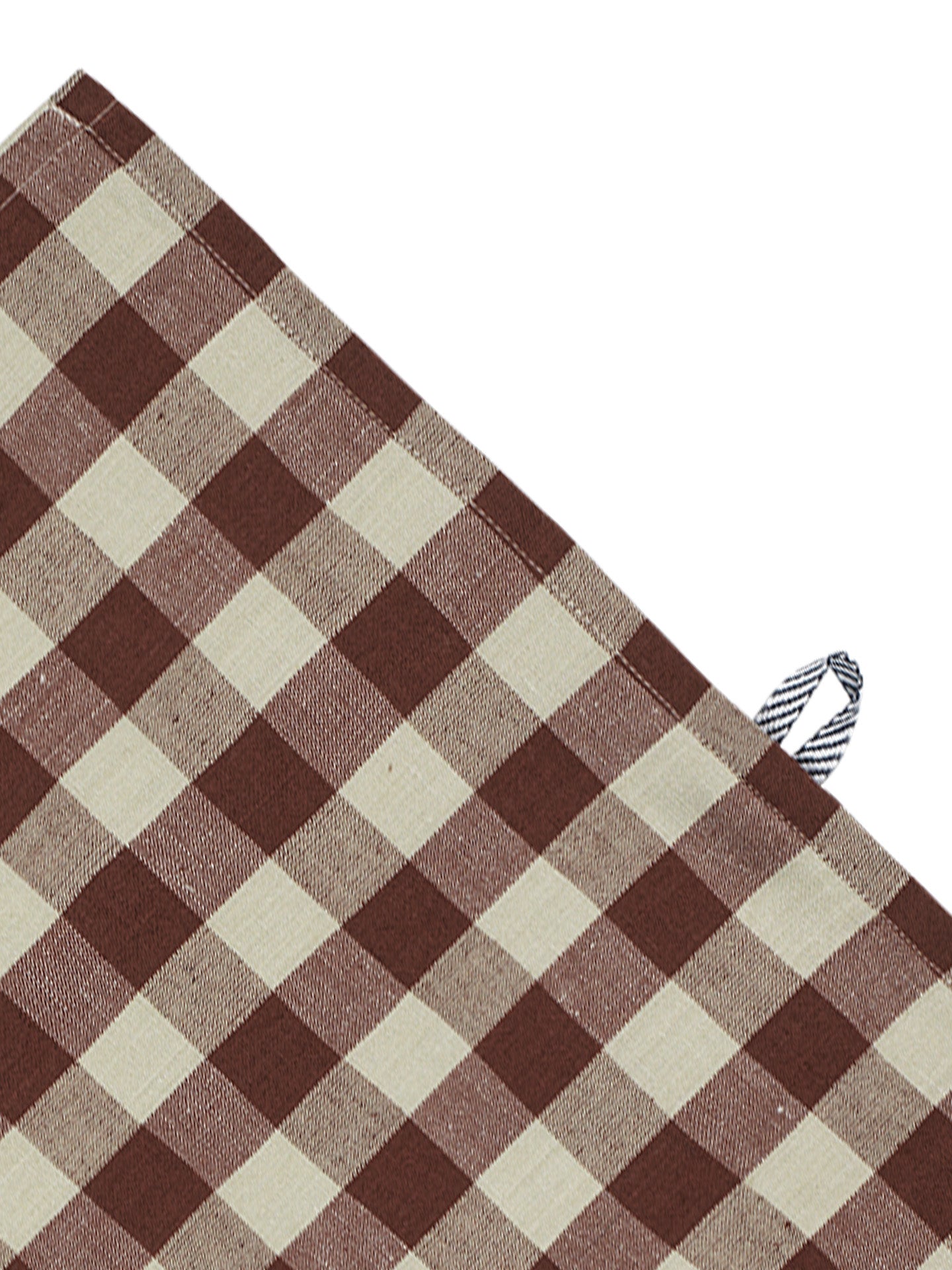 Hale tea towel, cinnamon/grey green