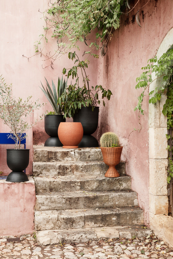 Agnes braided plant stand, low (45cm)