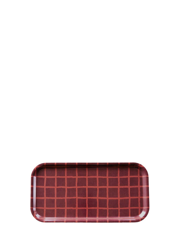 Rutig tray, red