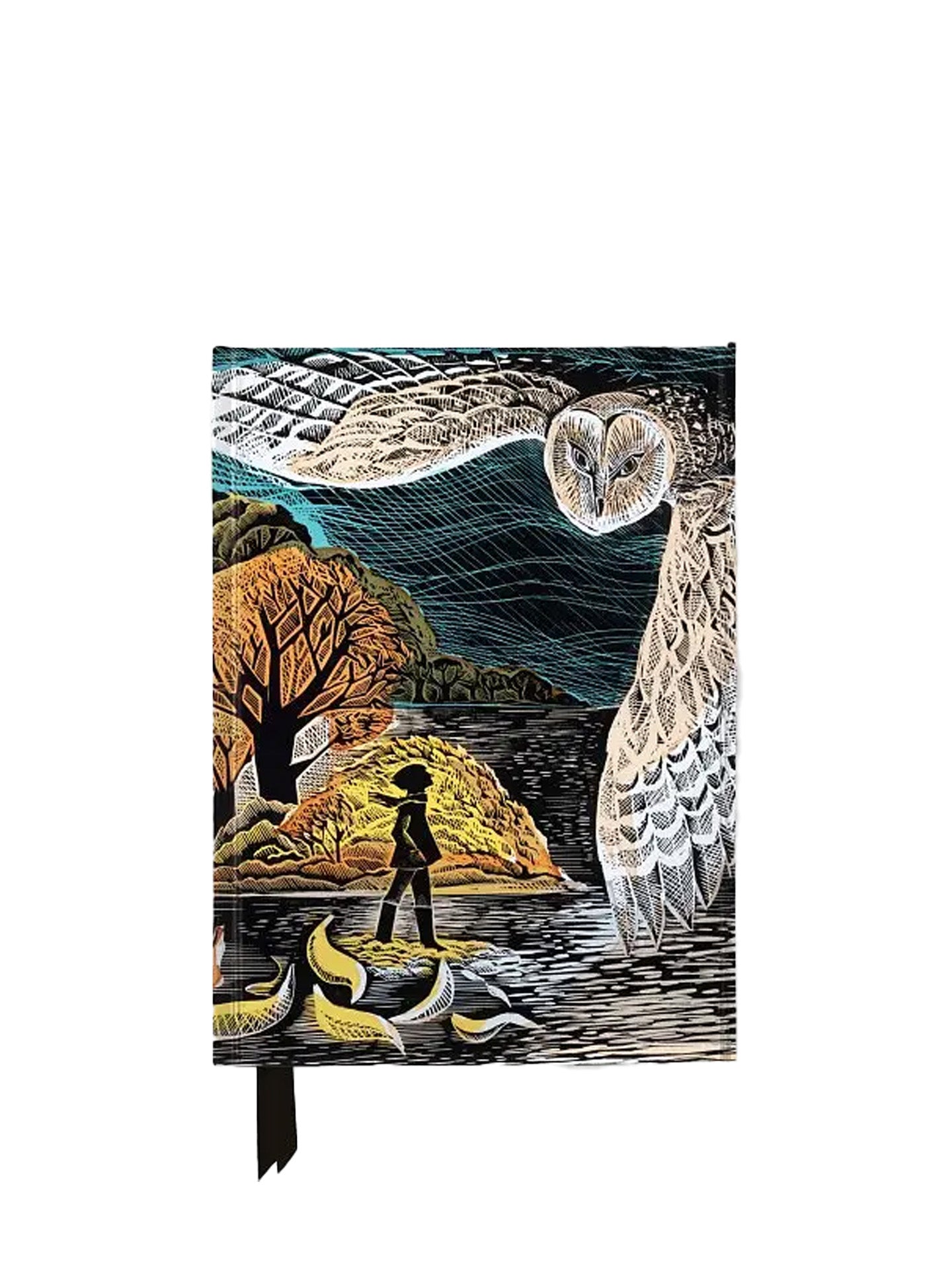 Foiled journal Angela Harding's October owl