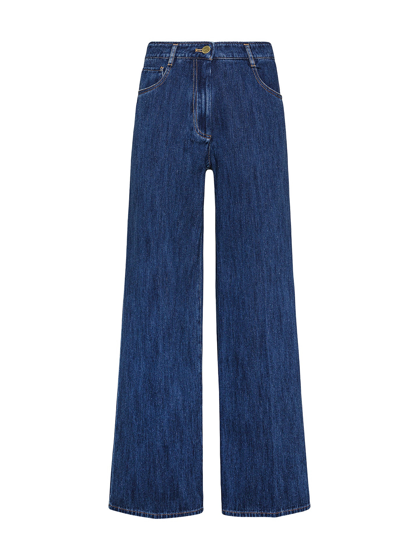 Cavalry low waisted denim pants, indigo blue