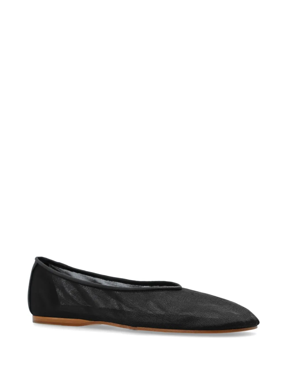 Tulle ballerina shoes, black