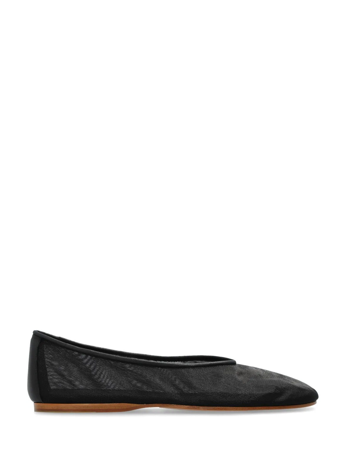 Tulle ballerina shoes, black