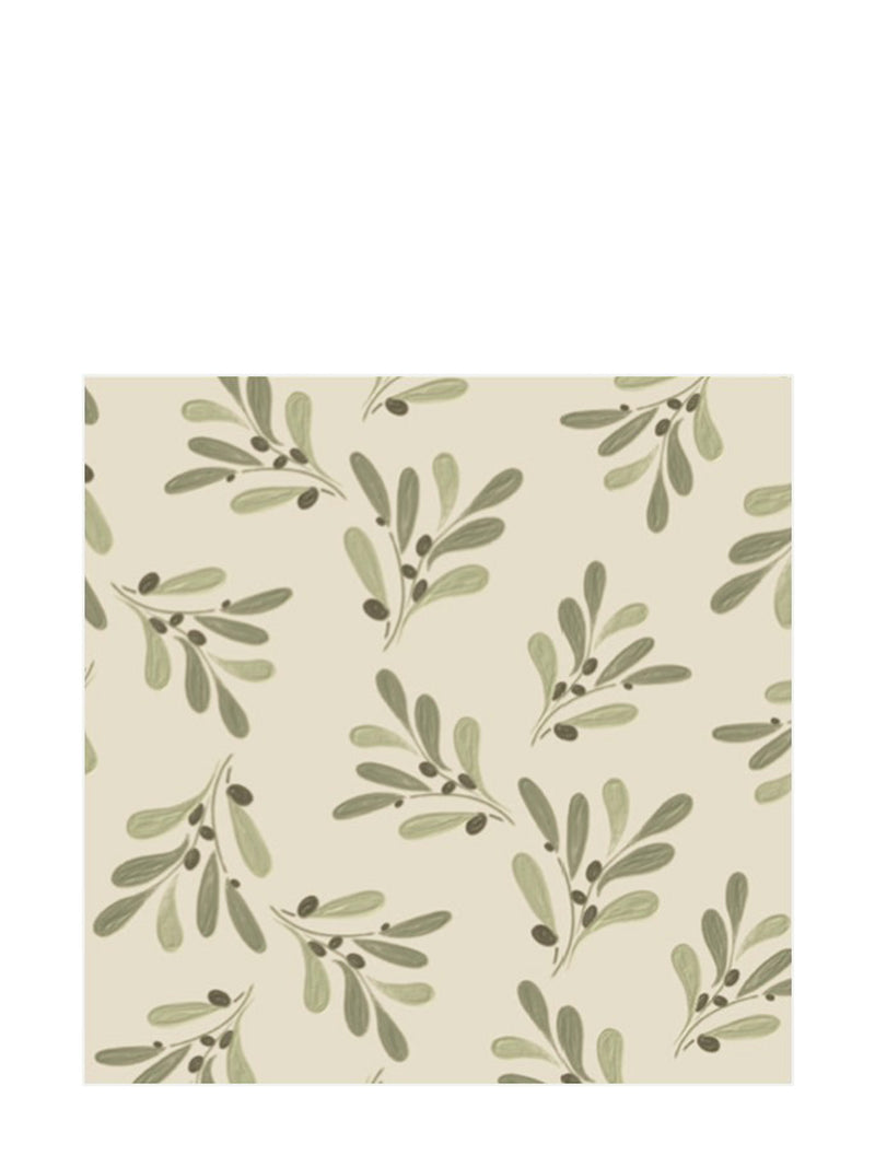 Olive branch cocktail napkins (25 x 25cm)