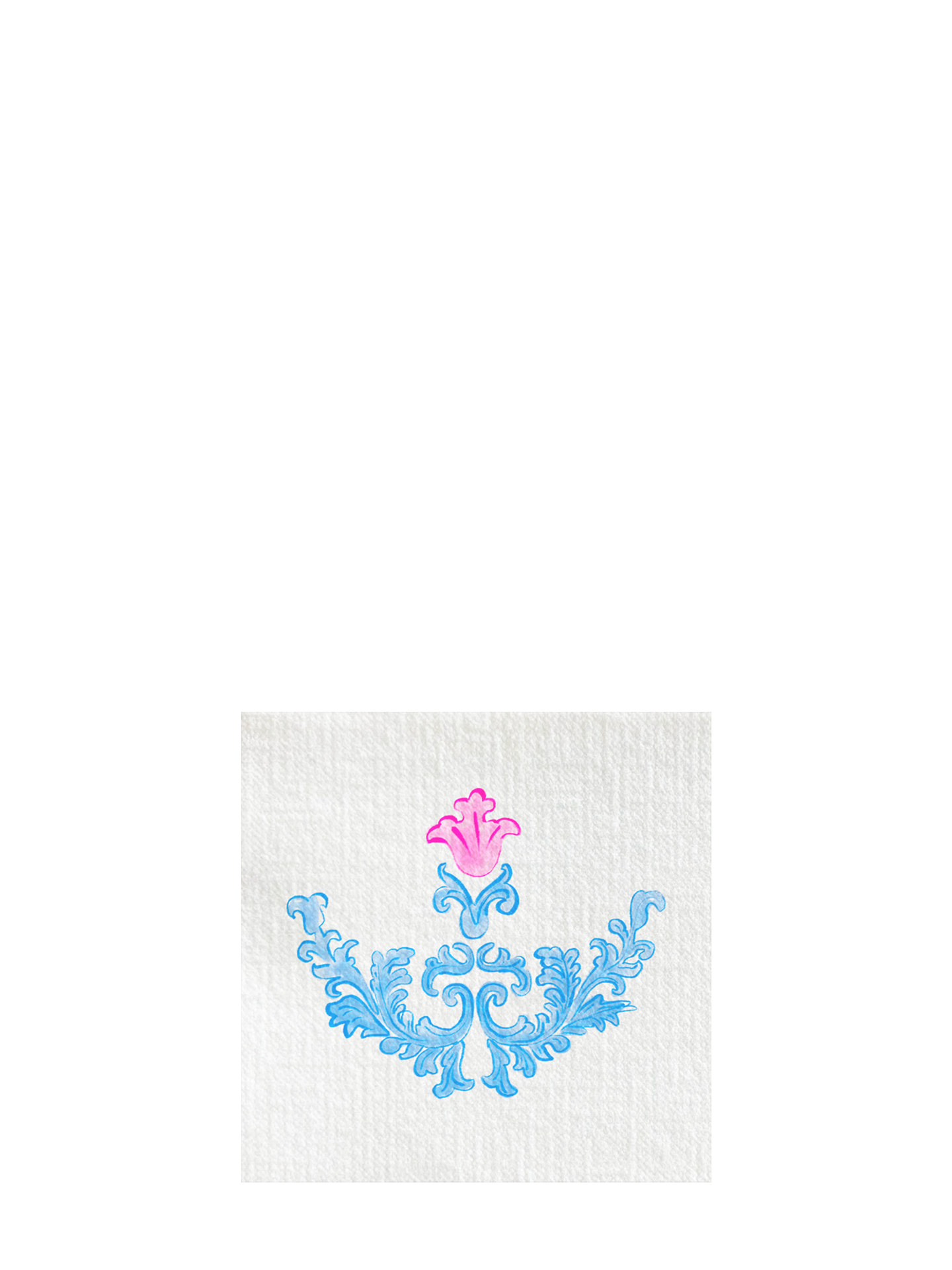 Trianon Bleu Cocktail napkin