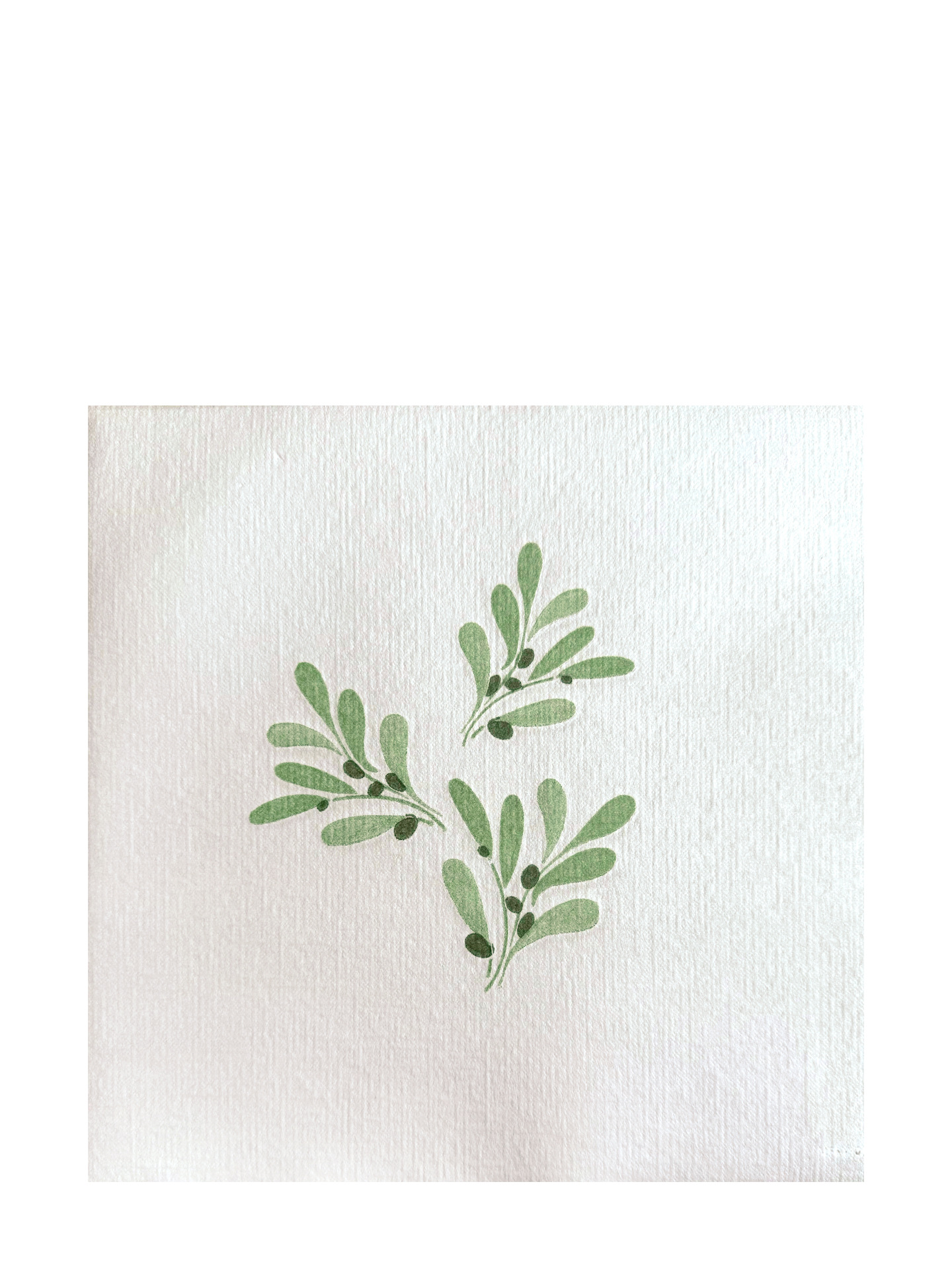 Olive branch dinner napkin (40 x 40cm)