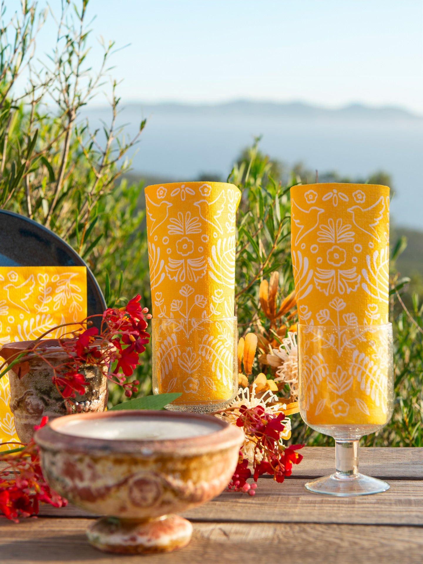 Dinner napkin (40x40cm), Amazonia Jaune