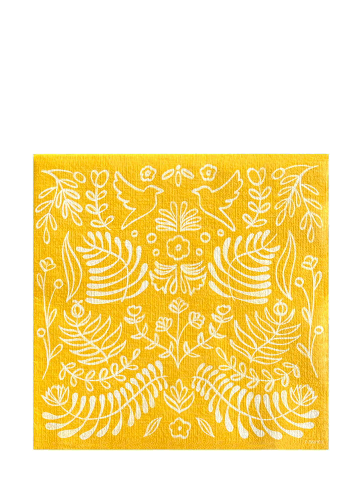 Dinner napkin (40x40cm), Amazonia Jaune