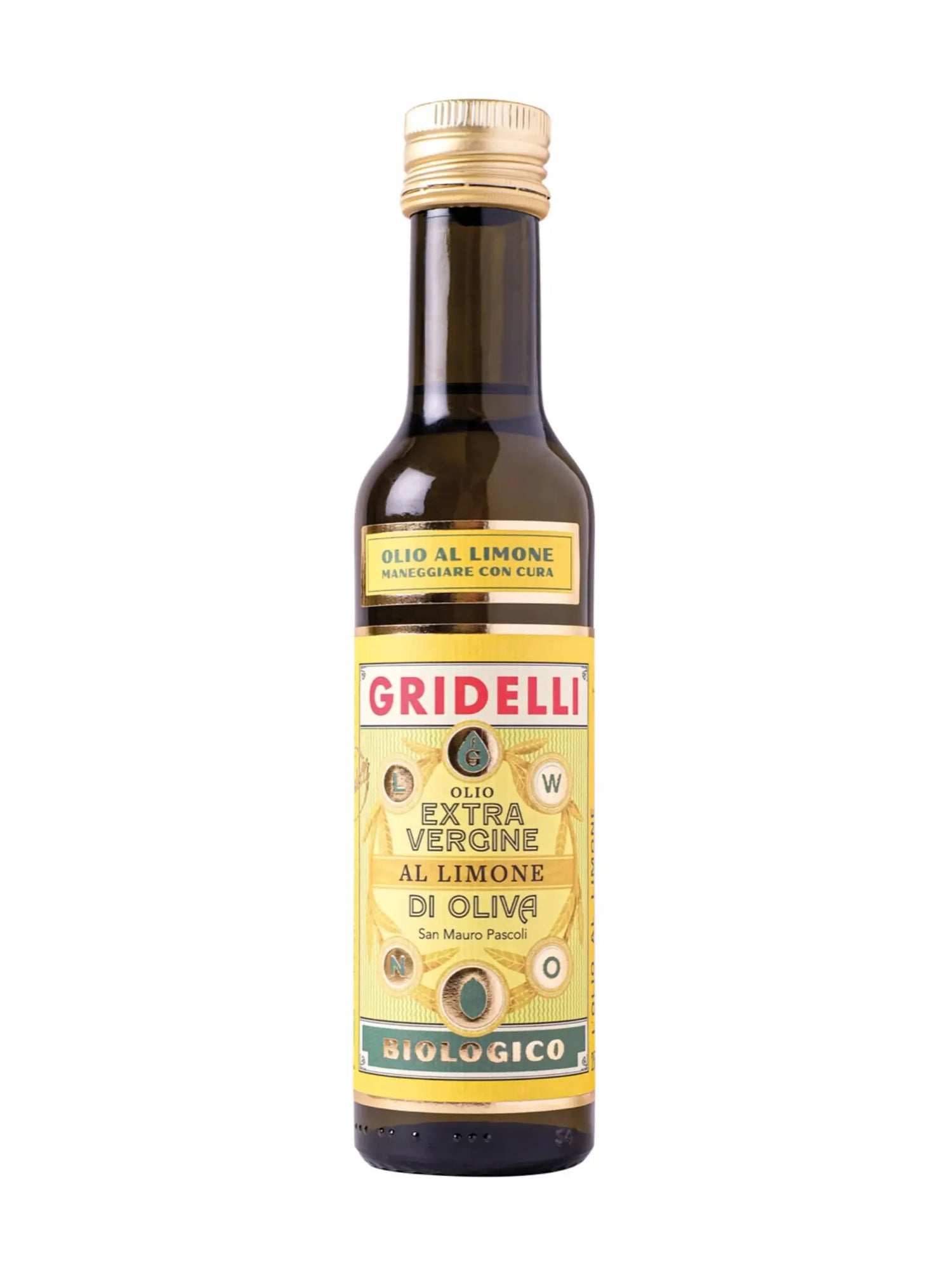 GRIDELLI: Olio Al Limone, extra virgin olive oil (250 ml)