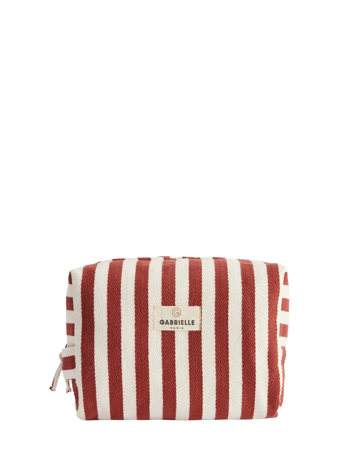 Stripes toilet bag, red