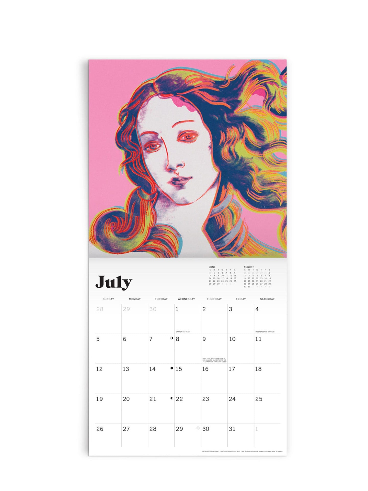 Andy Warhol classic 2026 wall calendar