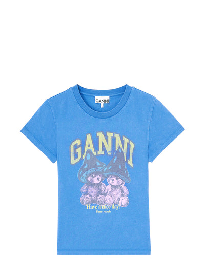 Future heavy jersey baby fit teddy mushroom t-shirt, strong blue