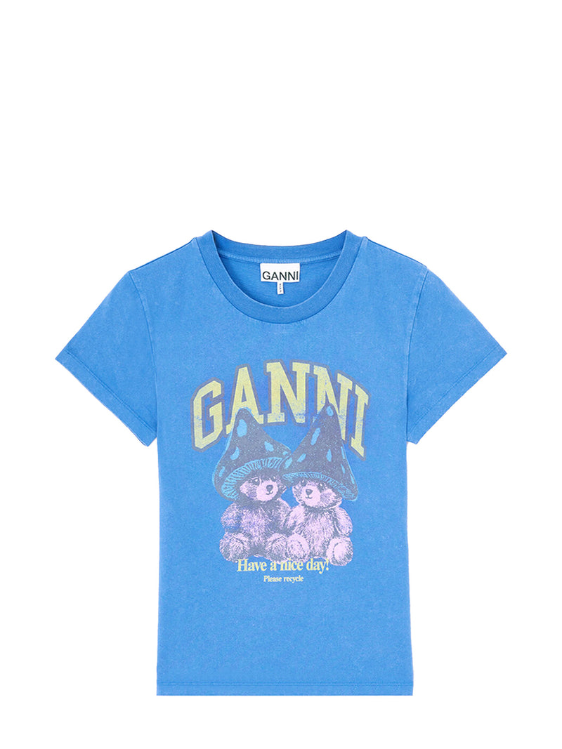 Future heavy jersey baby fit teddy mushroom t-shirt, strong blue
