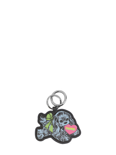 Dog keyring, baby blue