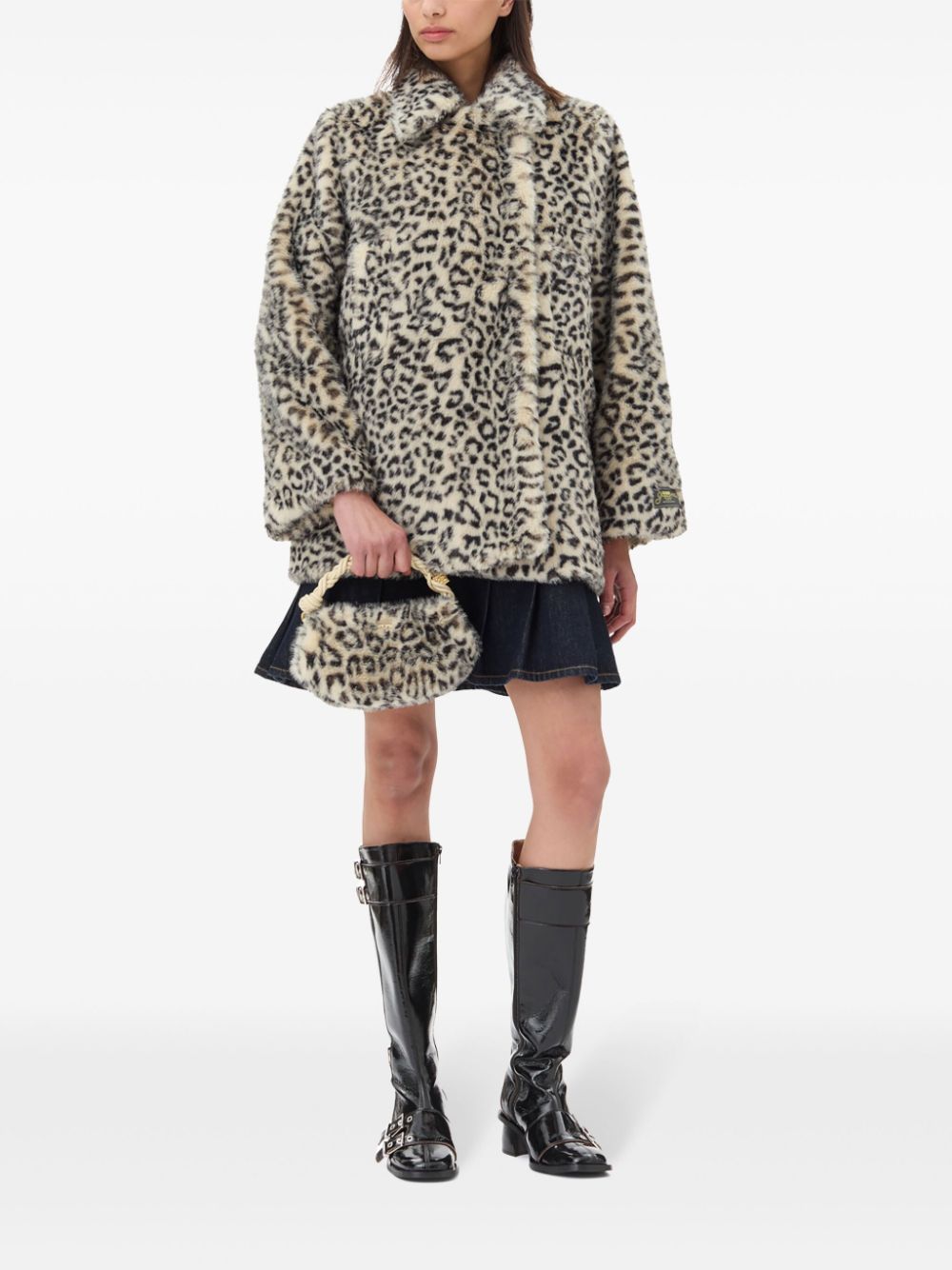 Faux Fur Jacket, almond milk