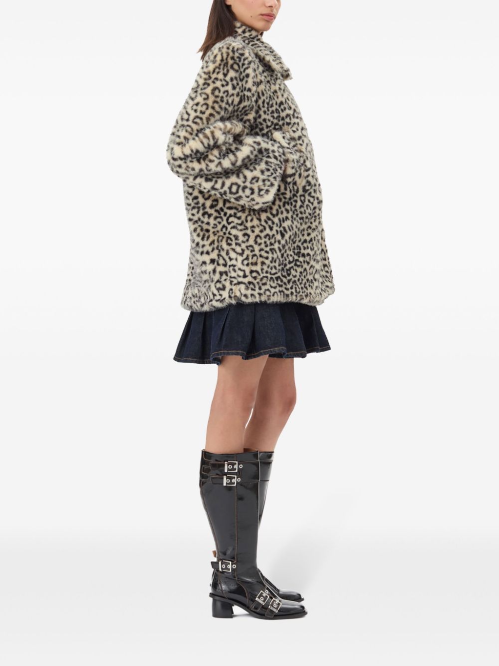Faux Fur Jacket, almond milk