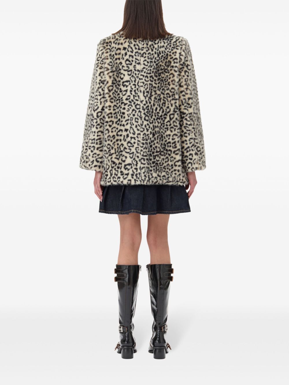 Faux Fur Jacket, almond milk