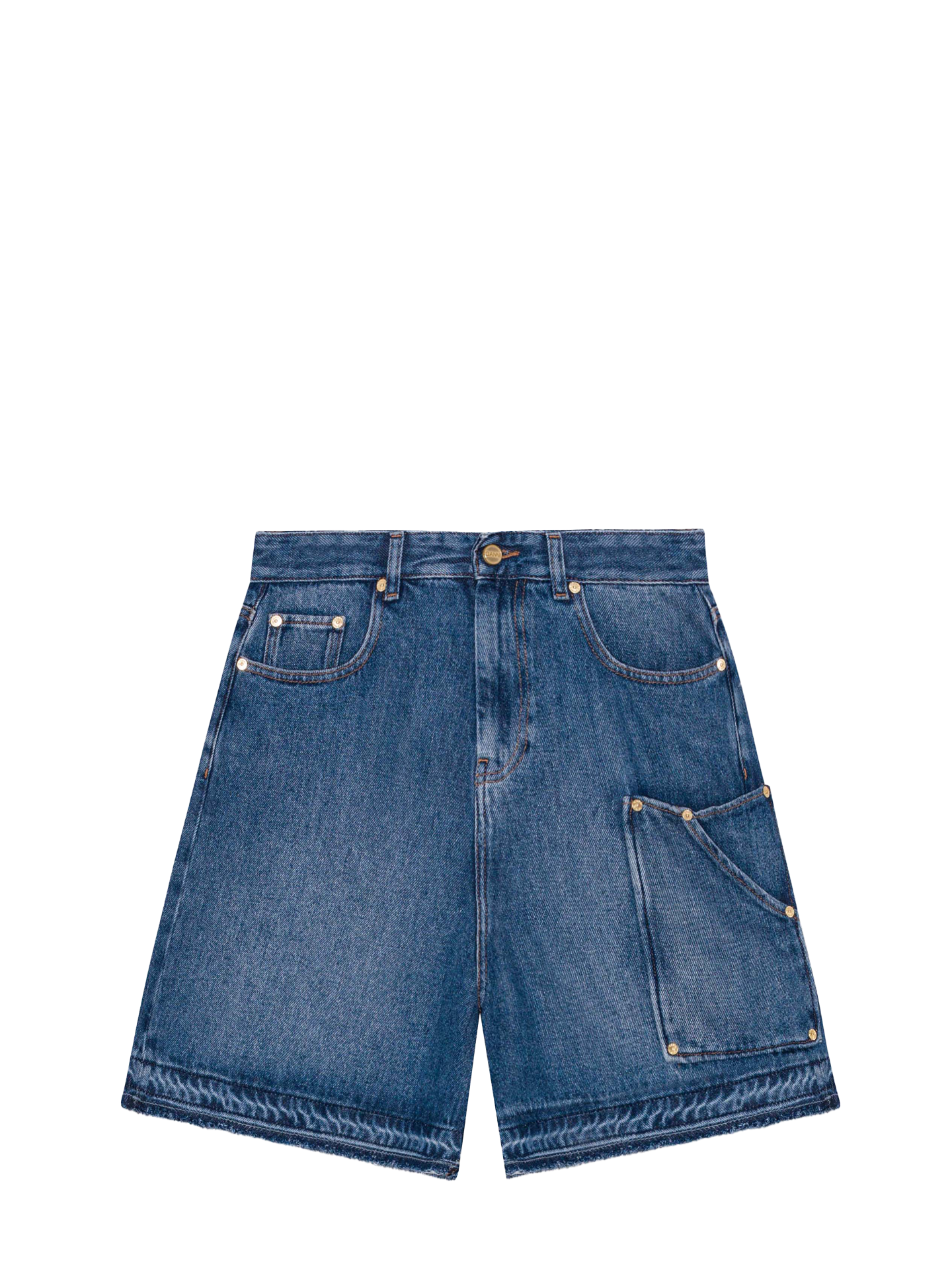 Light Denim Shorts, mid blue vintage