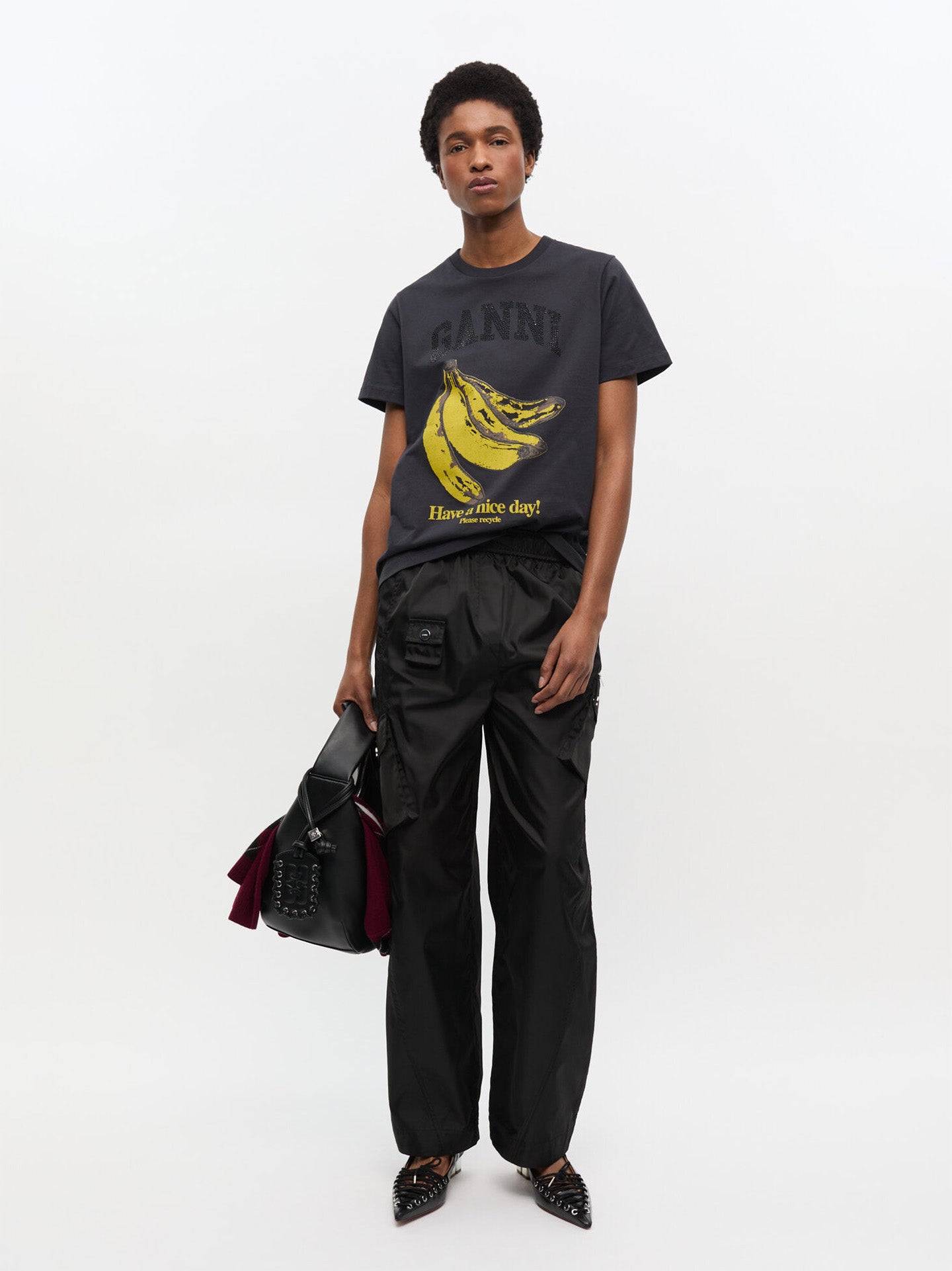 Banana basic cotton jersey relaxed T-shirt