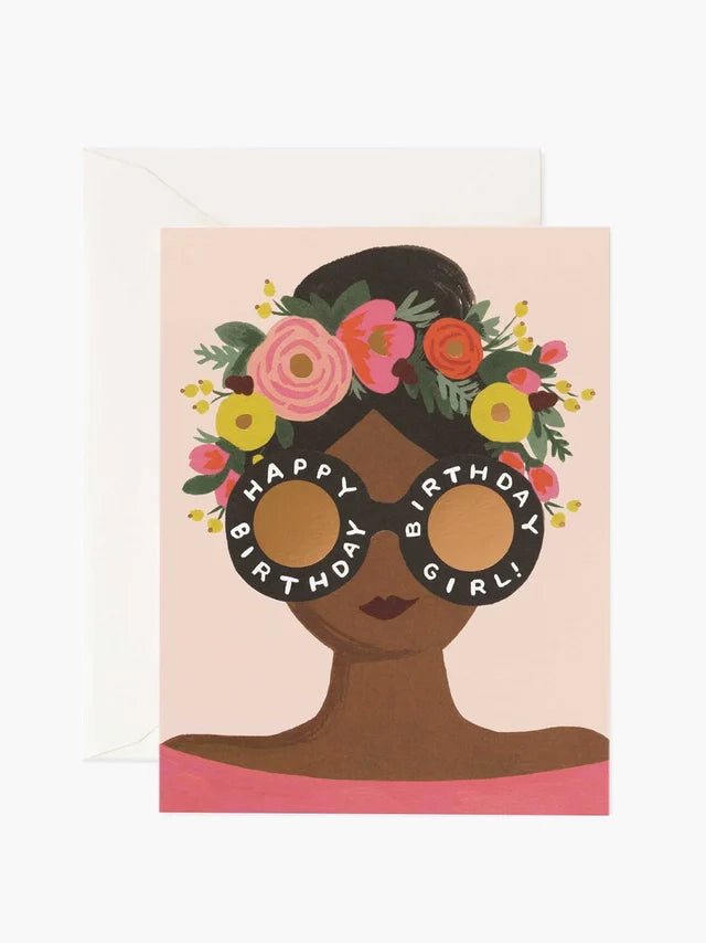 Flower Crown Birthday Girl, Birthday Card