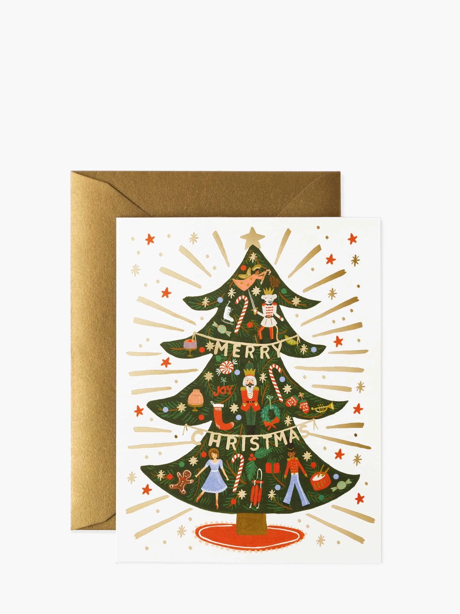 Nutcracker tree christmas card