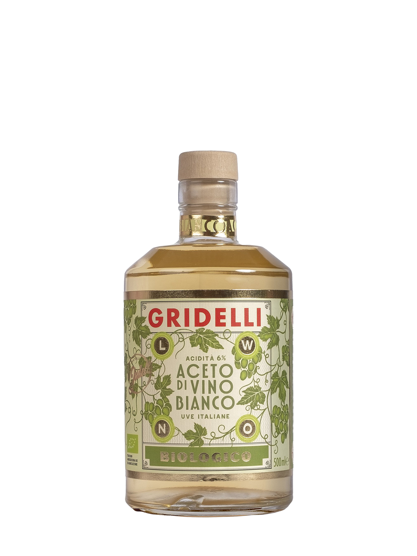 Organic white vinegar, Acetato di vino blanco (500 ml)