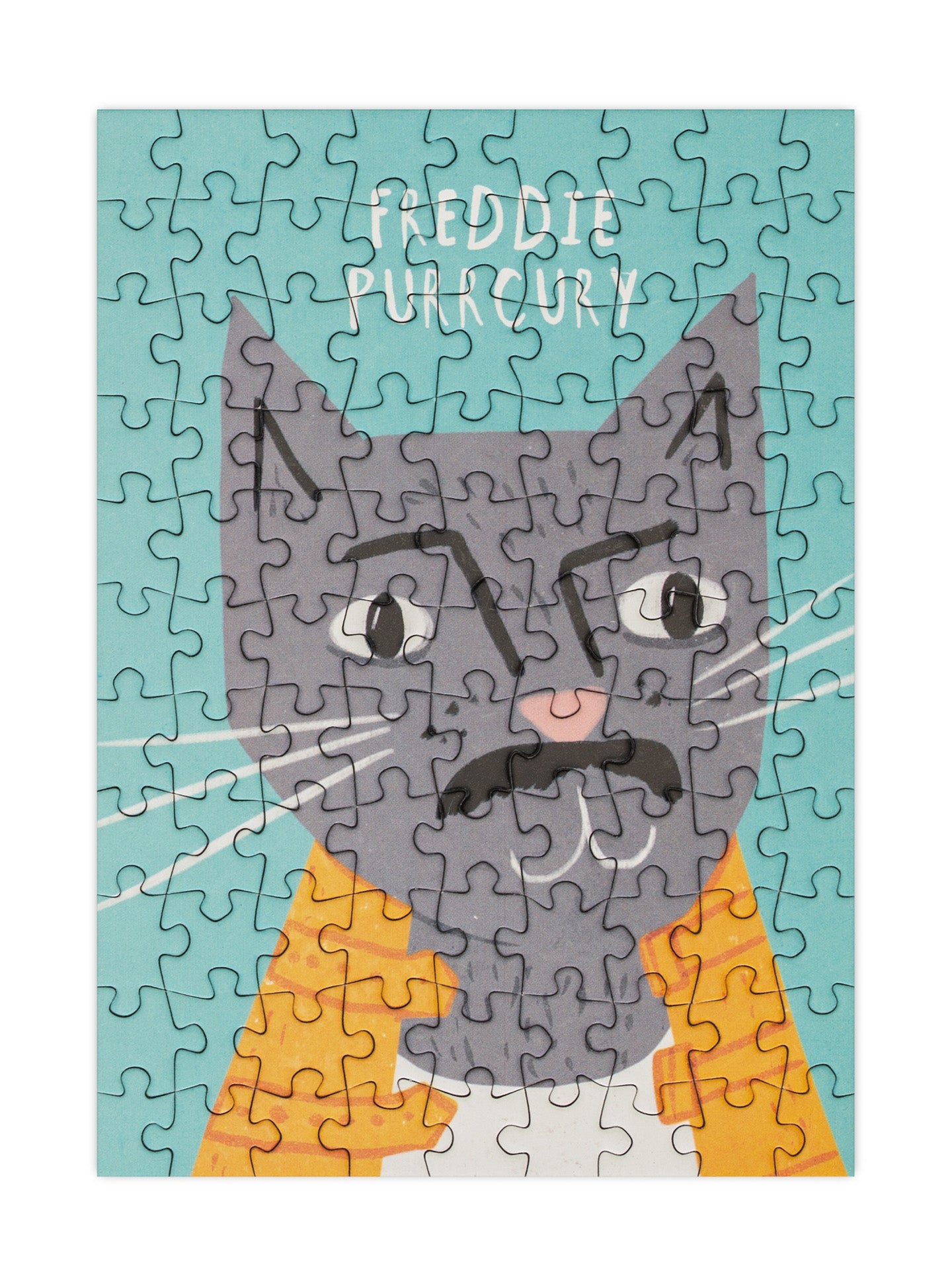 Freddie Purrcury mini jigsaw puzzle (99 pcs)