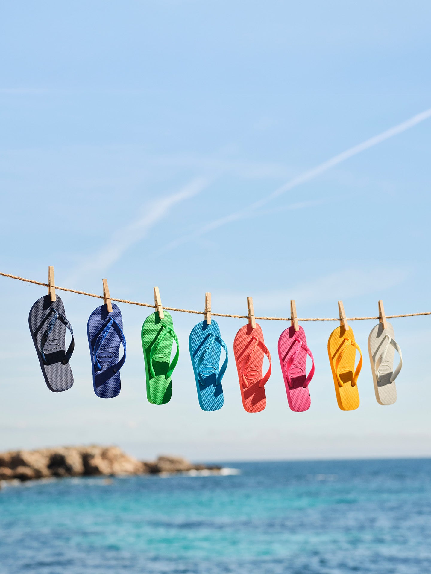 Top flip-flops, white