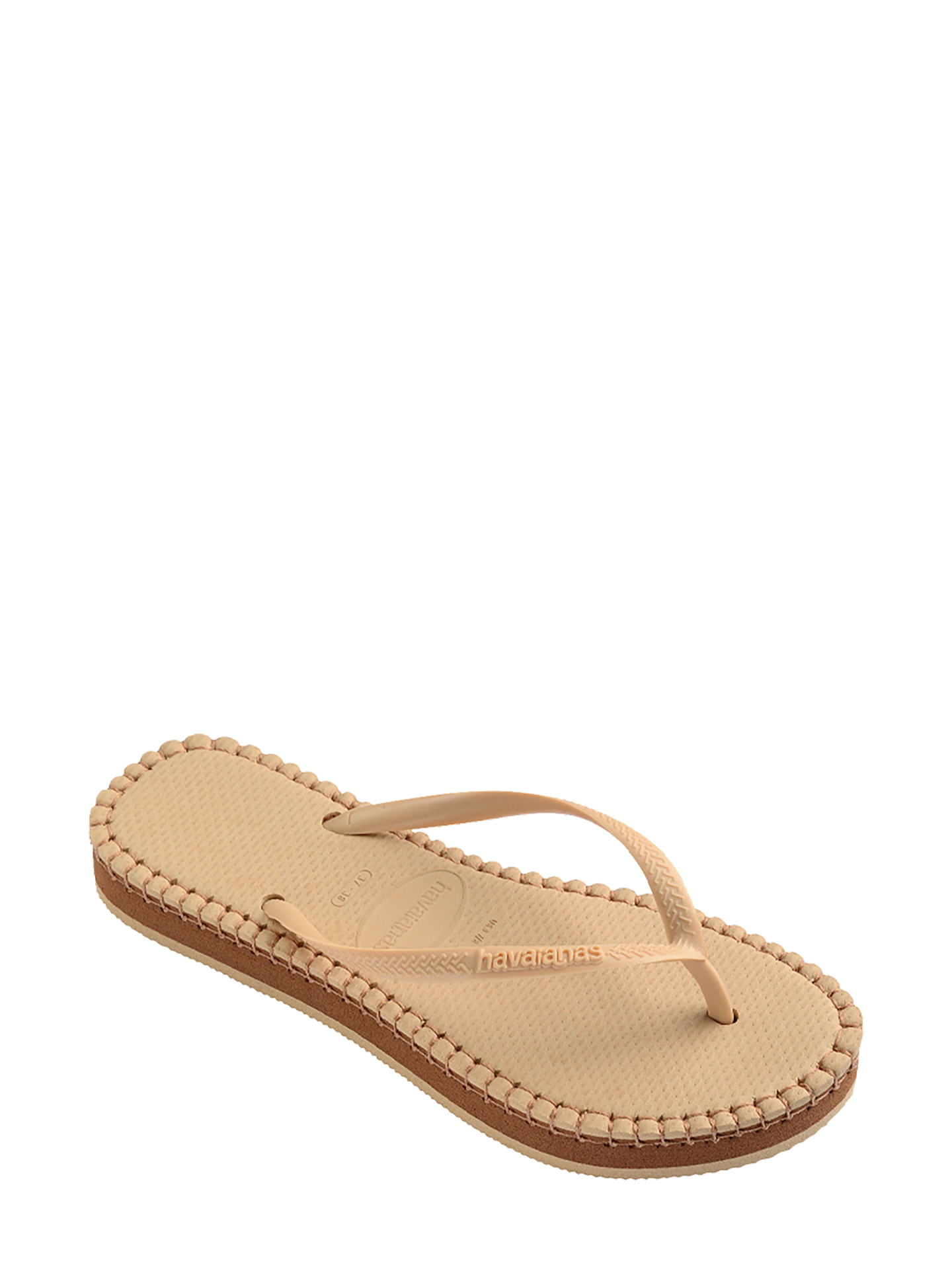 Slim Flatform Loop flip-flops, golden-golden