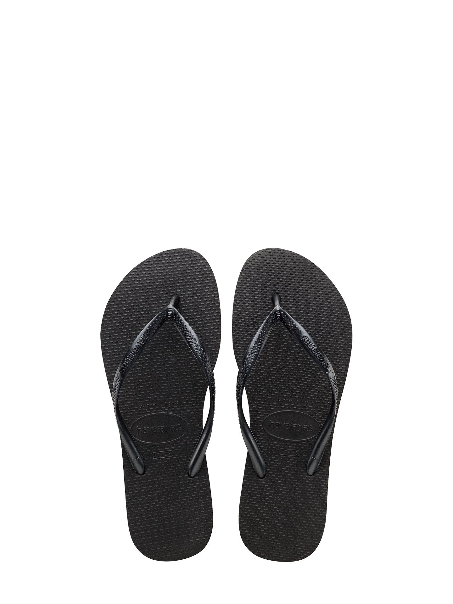 Slim flip-flops, black