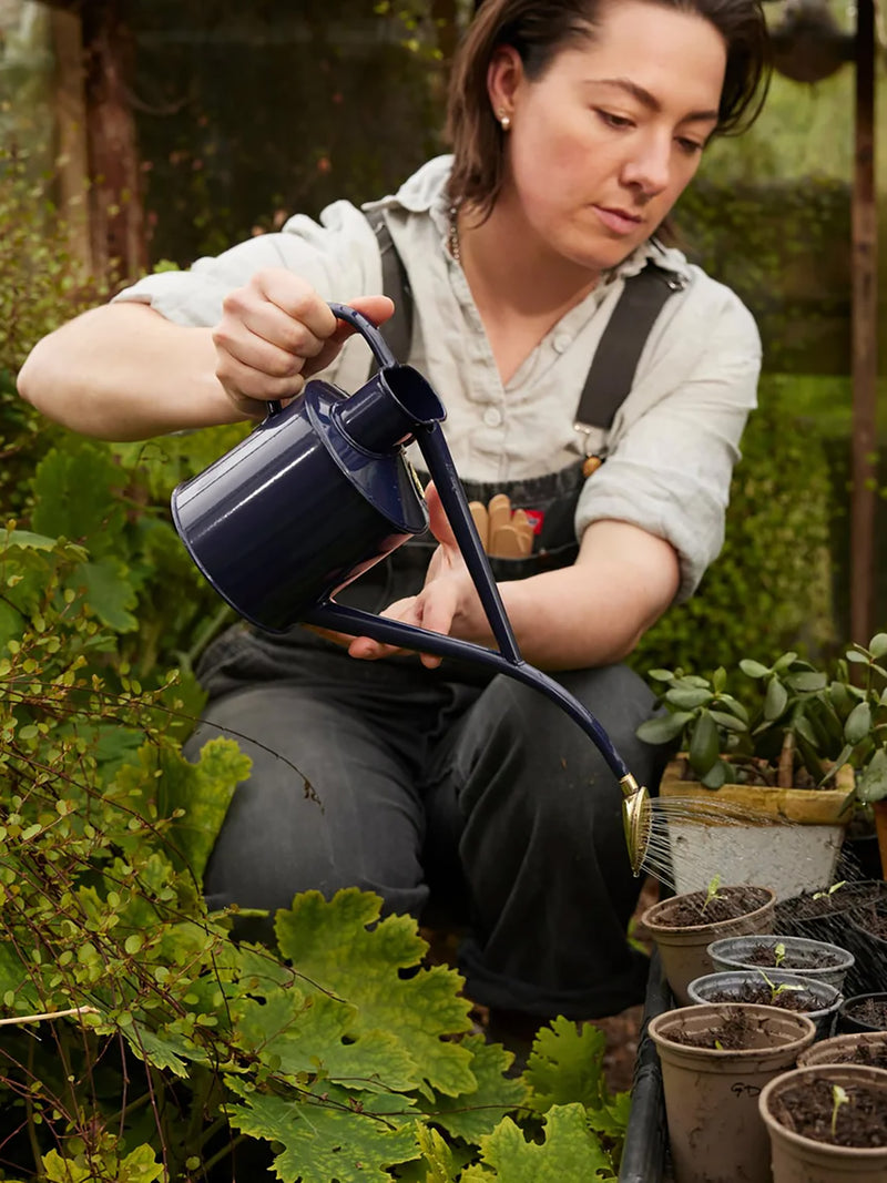 Rowley Ripple watering Can, British Navy Blue (1 L)