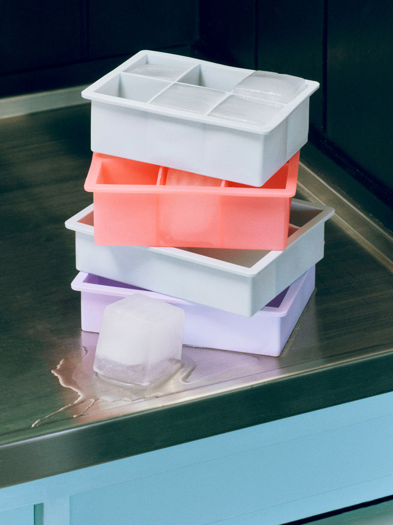 Ice cube tray XXL square cubes, 2 colours