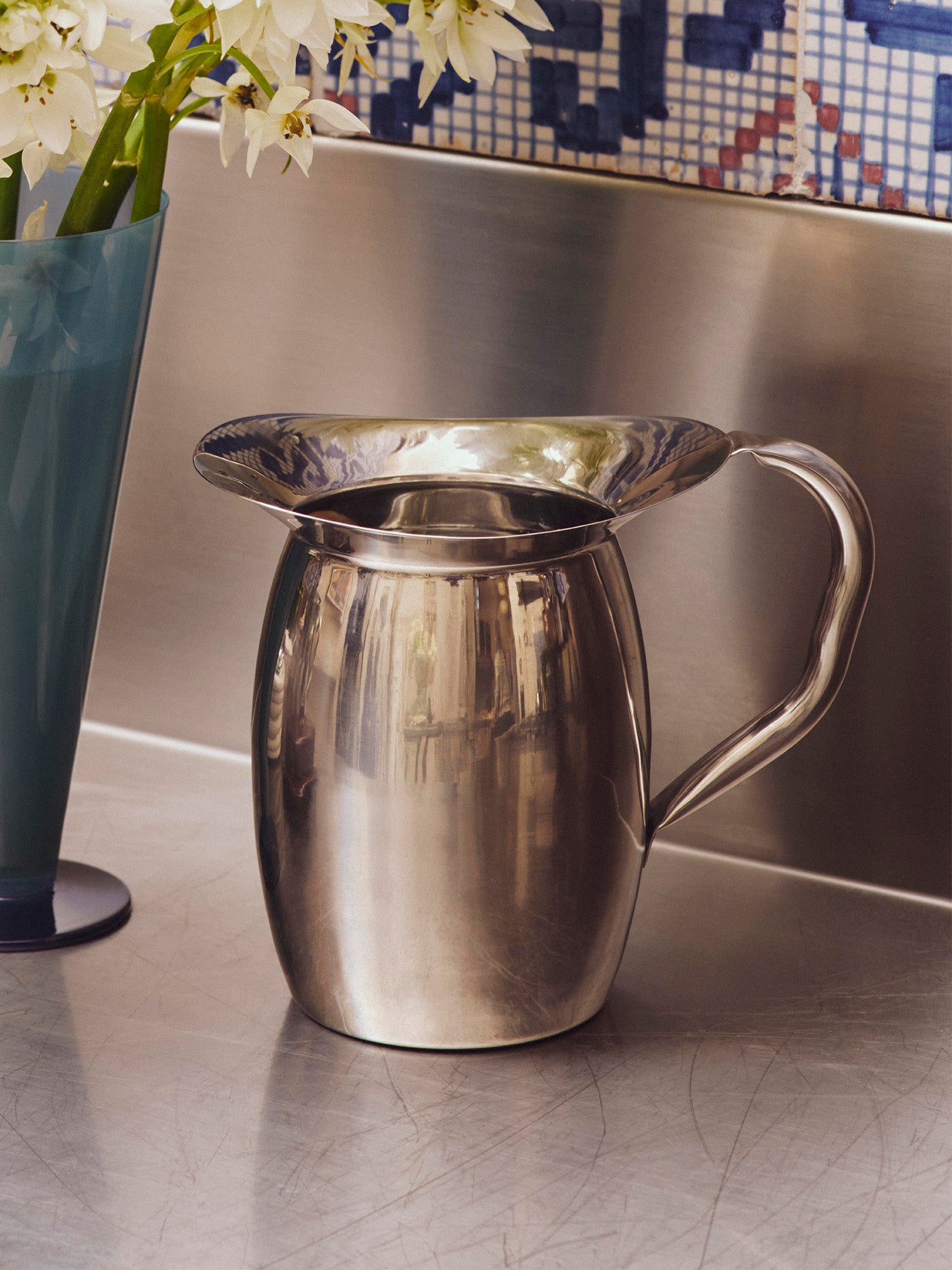Indian steel pitcher, L (1,8 litres)
