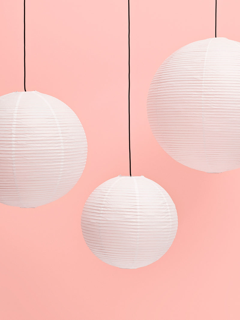 Paper lampshade M, classic white (Ø60)