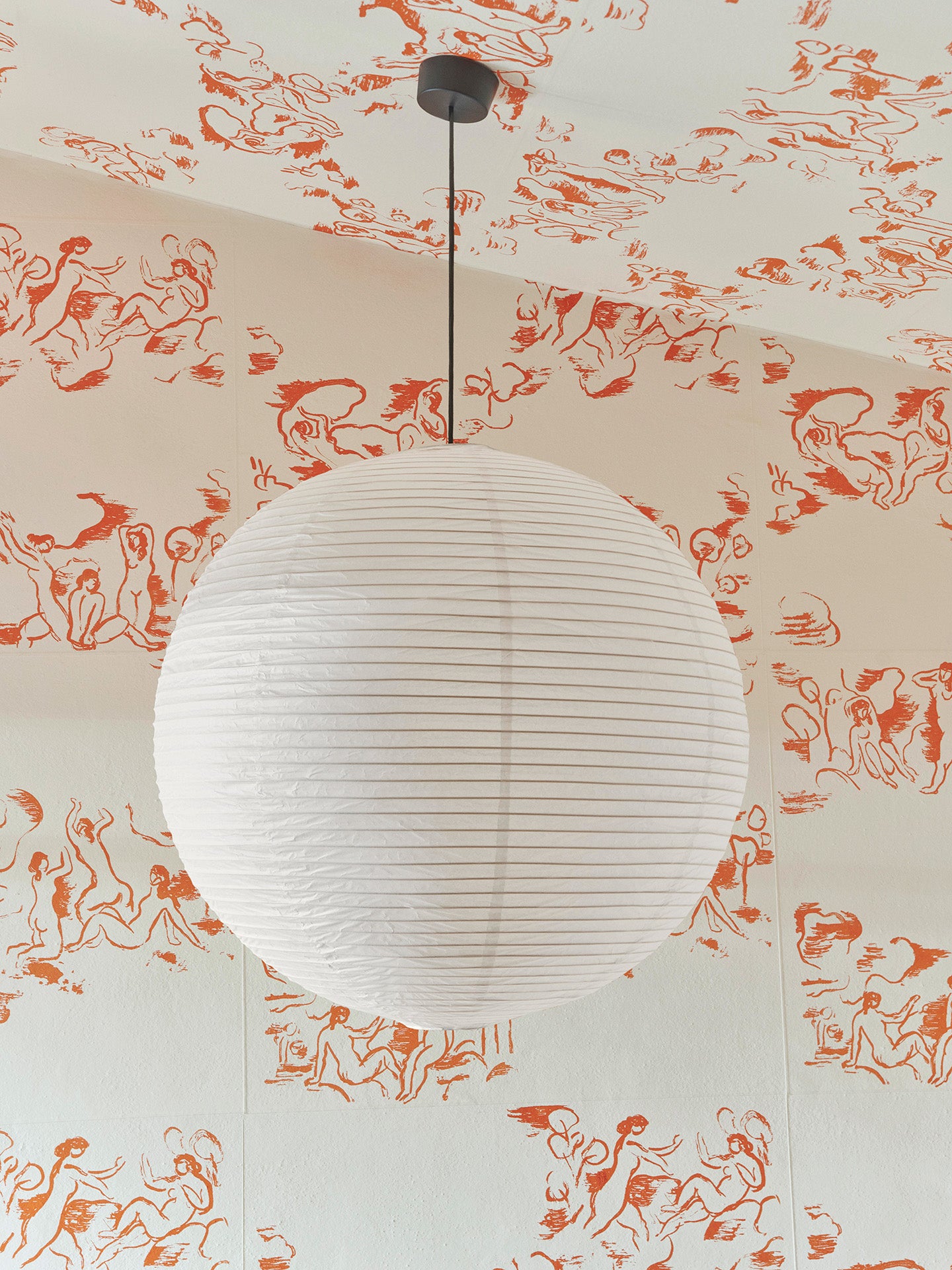 Paper lampshade S, classic white (Ø50)